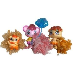 3 Cloudees Minis Cloud Reveal Toy Blushing Mouse Sly Lion Scenteeze Figures Toys